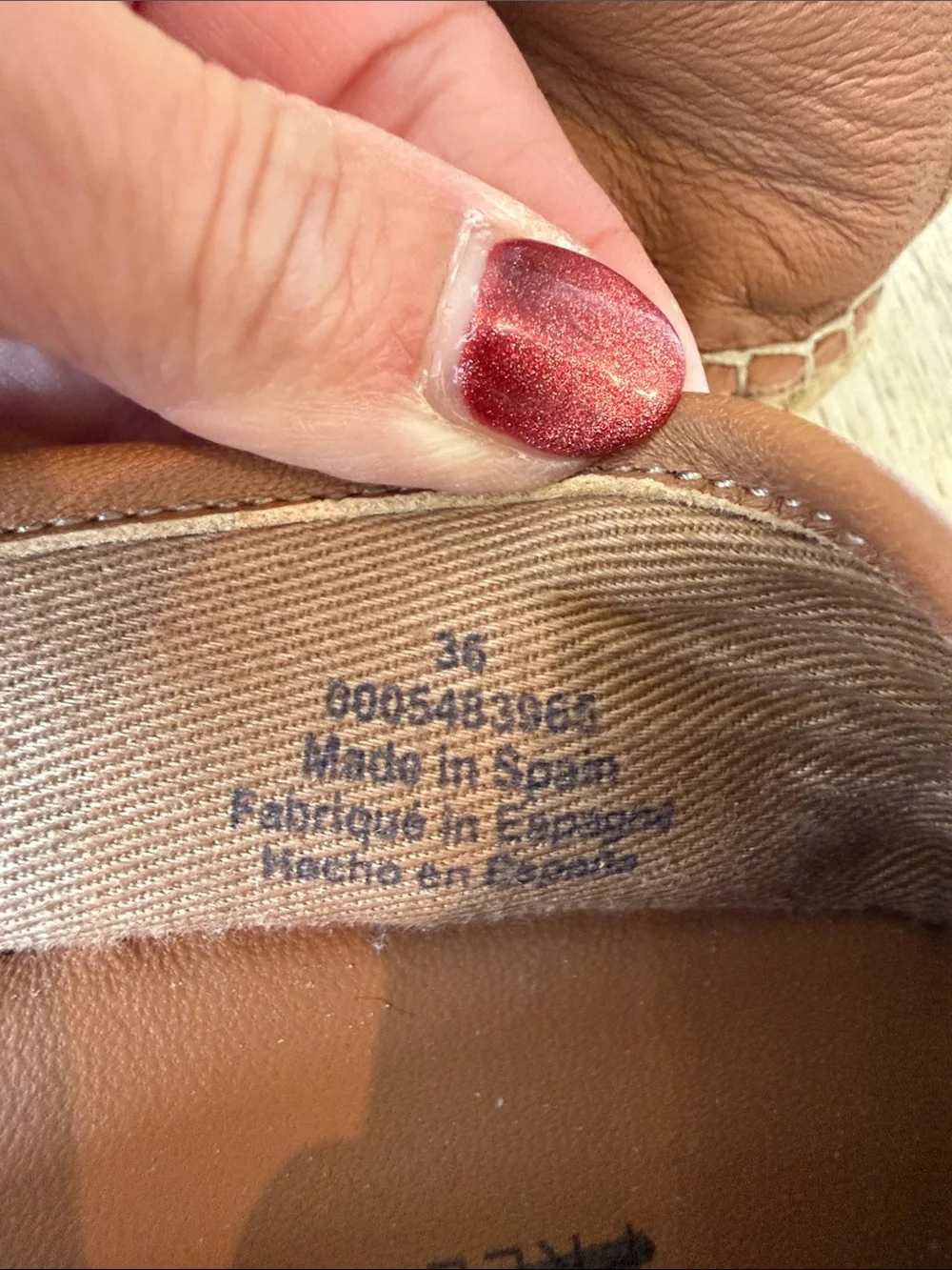 Free People Mason Espadrille Flats in Tan Brown NWOT